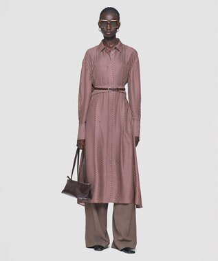 JOSEPH 【洗える】オーバーレイプリント　ドレス Ruby combo