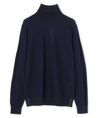 JOSEPH HOMME ウォッシャブルメリノ　タートルネックニット ネイビー系