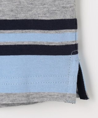 J.PRESS KIDS 【100-130cm】マルチボーダー 半袖Ｔシャツ サックスブルー