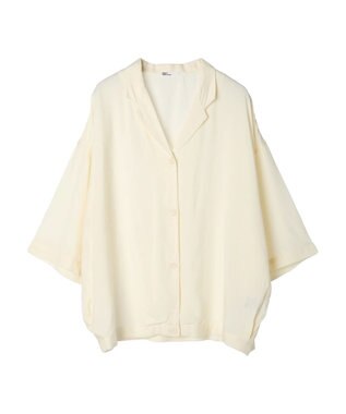 CRAFT STANDARD BOUTIQUE レーヨンワイドシャツ Ivory