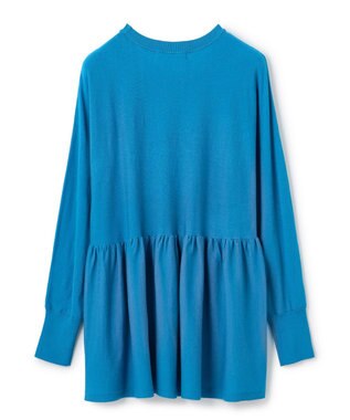 UNFILO マイビューティニット ペプラム ブルー