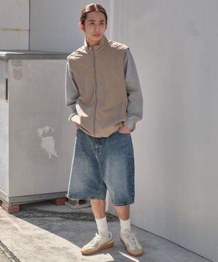 WEGO イージーバギーデニムショーツ デニム中濃加工色