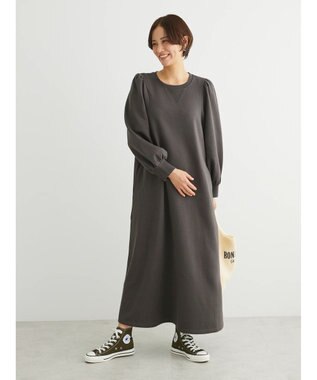 Green Parks ・ＳＵＧＡＲ　ＳＰＯＯＮ　ウラキモウフレアワンピース Charcoal Gray