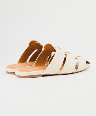 BONTRE 【PRECIEUX JOUET/プレシュウジュエ】フラットソールグルカミュール/027PJ ホワイト