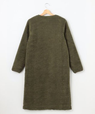 SHARE PARK LADIES 【LADIES】ボアフリースロングカーディガン オリーブ