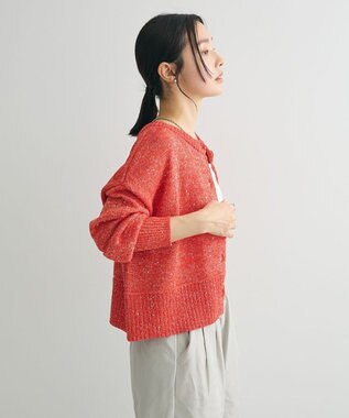 Green Parks ２ｗａｙ　スパンコールニットプルオーバー Red