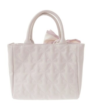 Maison de FLEUR スカーフ付きリボンキルティング2Wayトート Light Pink