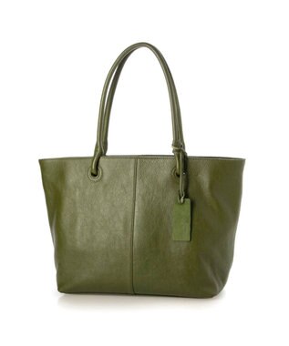 UNBILLION アトランタ ATLANTA / 牛革ハトメあおりトートL グリーン