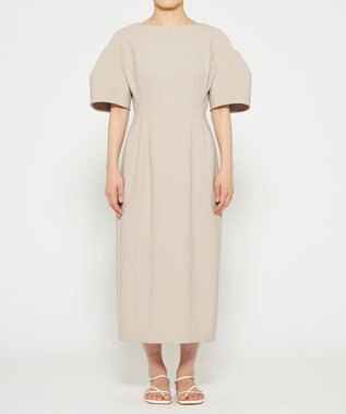 uncrave プルーフダブルクロス ワンピース グレージュ