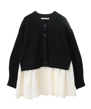 Green Parks ・ＥＬＥＮＣＡＲＥ　ＤＵＥ　スソレイヤーニットカーディカ Black