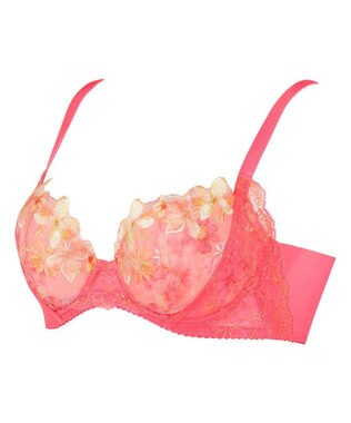 WACOAL 【重力に負けないバストケアBra】 ブラジャー バストを重力から守る まる胸キープ 脇高設計 サイドから背中のラインすっきり レディース BRB414 /ワコール ストロベリー