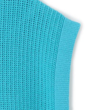 UNFILO MENS メッシュ ニットベスト [24年春夏商品] ターコイズ