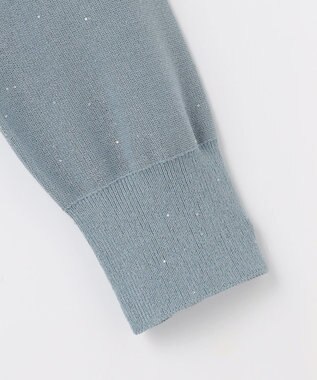 自由区 S 【カタログ掲載】ファインゲージスパングルプルオーバー ニット サックス