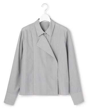 ICB 【先行予約】クリーンブロード ライダース風 クロップドシャツ ブラックストライプ