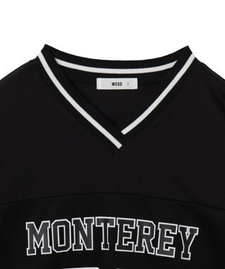 WEGO ナンバリングキリカエプルオーバー ブラック