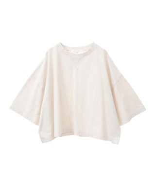 AMERICAN HOLIC ピグメント加工ミニ裏毛半袖プルオーバー Charcoal Gray