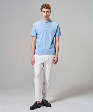 JOSEPH HOMME 【新色追加】リュクスレーヨン　ポロニット スカイブルー系