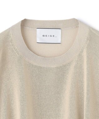 BEIGE， YOOPER / ドライタッチ シアーニット Flax