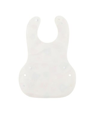 MIKI HOUSE HOT BISCUITS 総柄 お食事スタイ 白