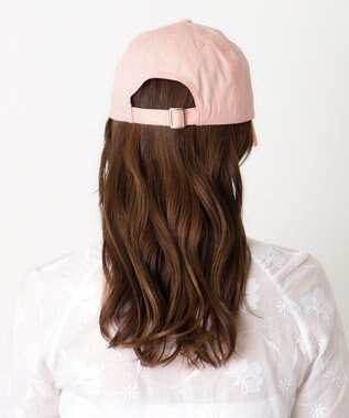 MOONBAT PAUL&JOE ACCESSOIRES(ポール&ジョー）ロゴ入り 深キャップ 帽子 ネコチャーム付 UVカット ペールピンク