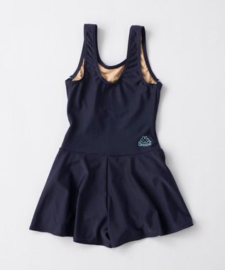 OP／FILA 【Kappa】Aラインスクール水着 ネイビー×サックス