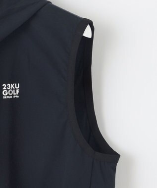 23区GOLF 【MEN/キングサイズ】【撥水・ストレッチライトフードベスト ネイビー系