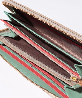 LANVIN en Bleu リュクサンブールカラー ラウンド長財布 グレージュ