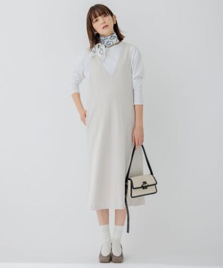 23区 【STORY7月号掲載】ドローイングシップスカーフ アイボリー系1