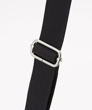 LA BAGAGERIE 【MONICA】クリンクルナイロン　ドロストショルダーバッグ ブラック