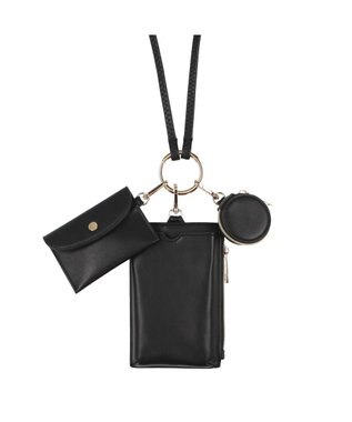 UNBILLION cachecache 多機能スマホショルダーバッグ ブラック