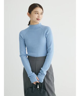 Green Parks ■ＡＪＵＧＡ．×ＧＰ　ハイネックリブニット Sax