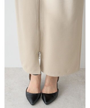 earth music&ecology Ｚｉｐスカート Light Beige