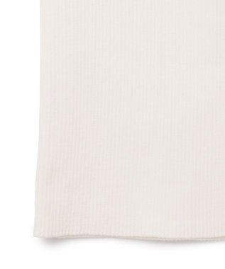 GRACE CONTINENTAL スクエアリブニットトップ ホワイト