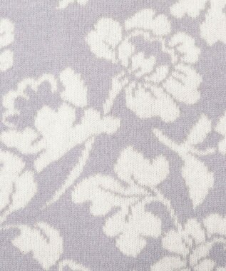 MOONBAT mila schon カシミヤ100%ジャカードプチマフラー グレー