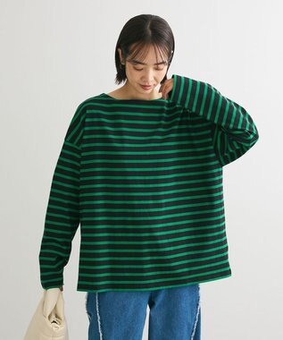 Green Parks ボーダーゆるチュニック Green