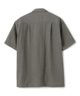 JOSEPH HOMME 新素材【通気性/ストレッチ】トリコサッカーストレッチ 　レギュラーカラー半袖シャツ グレー系