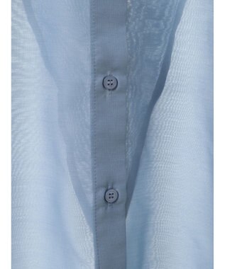 earth music&ecology バックスリットシアーシャツ Blue