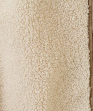 Green Parks スタンドカラーボアＺＩＰベスト Beige