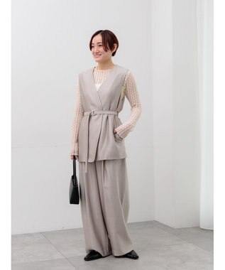 Te chichi シャイニーノーカラージレ(セットアップ可) モカ