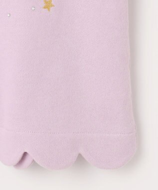 ANY KIDS 裏毛 スカラップ トレーナー ラベンダー