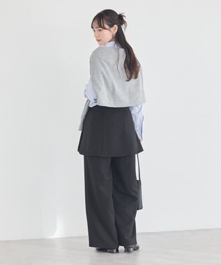 earth music&ecology スタンダードシャツ Stripe Blue