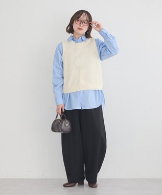 earth music&ecology スタンダードシャツ Blue