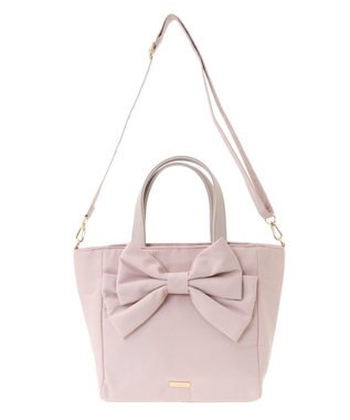 Maison de FLEUR 撥水加工3ルーム2Wayトートバッグ Pink