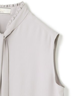 BEIGE， 【洗える】EVA / ボウタイブラウス Ice Blue