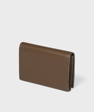 Paul Smith ブライトストライプトリムSS24 名刺入れ ブラウン