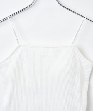 WEGO 【カップ付き/SMサイズ展開】なちゅ盛れカップインキャミ オフホワイト