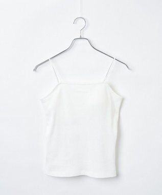 WEGO 【カップ付き/SMサイズ展開】なちゅ盛れカップインキャミ オフホワイト