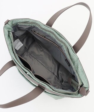 Y'SACCS リネンライク　イニシャルトート　Sサイズ ライトグリーン