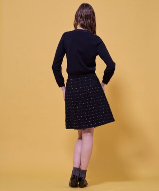 TOCCA 【八木アリサさん着用】FLOWER HIDE AND SEEK ニットジャケット ブラック系