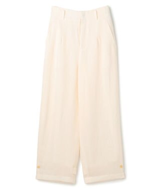 BEIGE， BERNARD / リネン混 ヘムタグ 2WAYパンツ Ecru